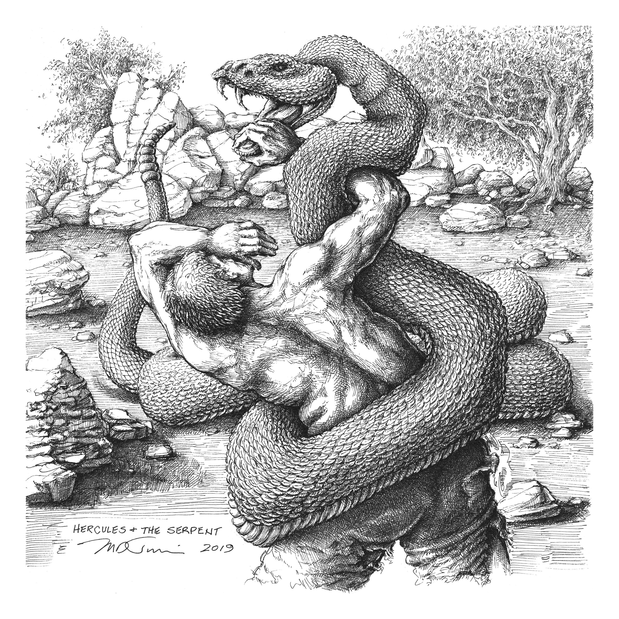 hercules and snakes